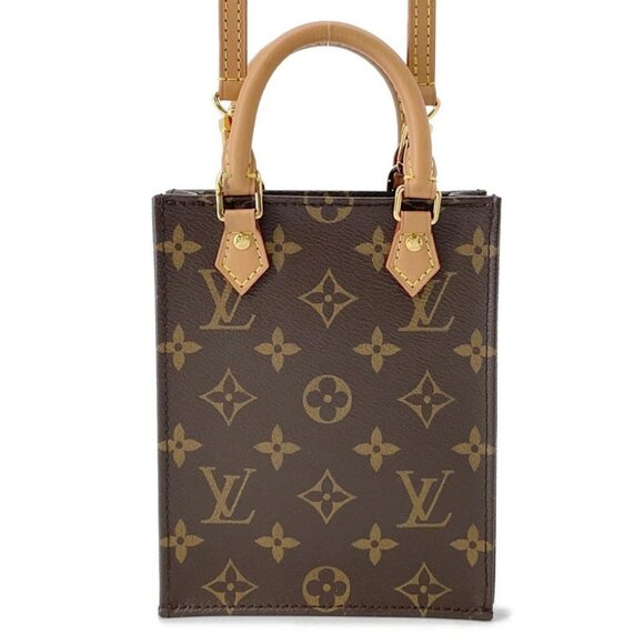 LOUIS VUITTON Petit Sac Plat Monogram Brown - Picture 2 of 16